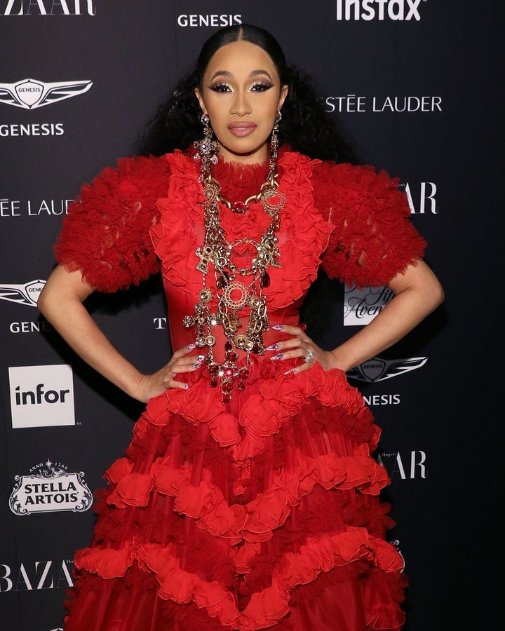 Cardi near the beginning of the event