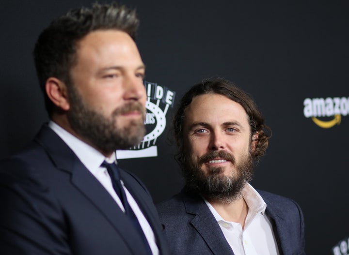 Ben Affleck (left) and Casey Affleck in 2016. "He's doing great," Casey Affleck said of his older brother, who checked into rehab last month.