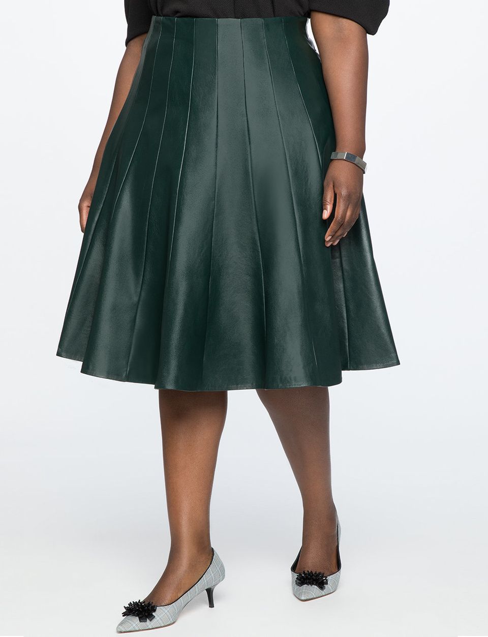 Plus Size Green Leather Skirt | vlr.eng.br
