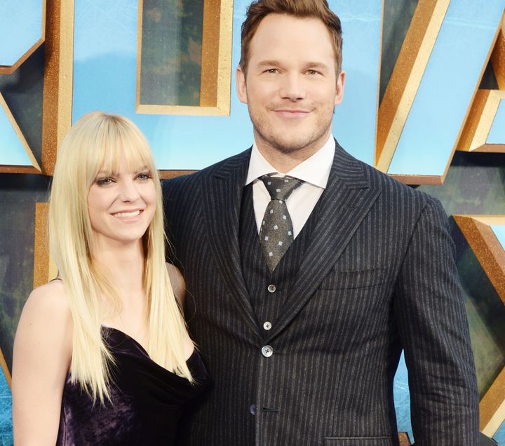 Chris Pratt and Anna Faris pictured during their last public appearance as a couple. 