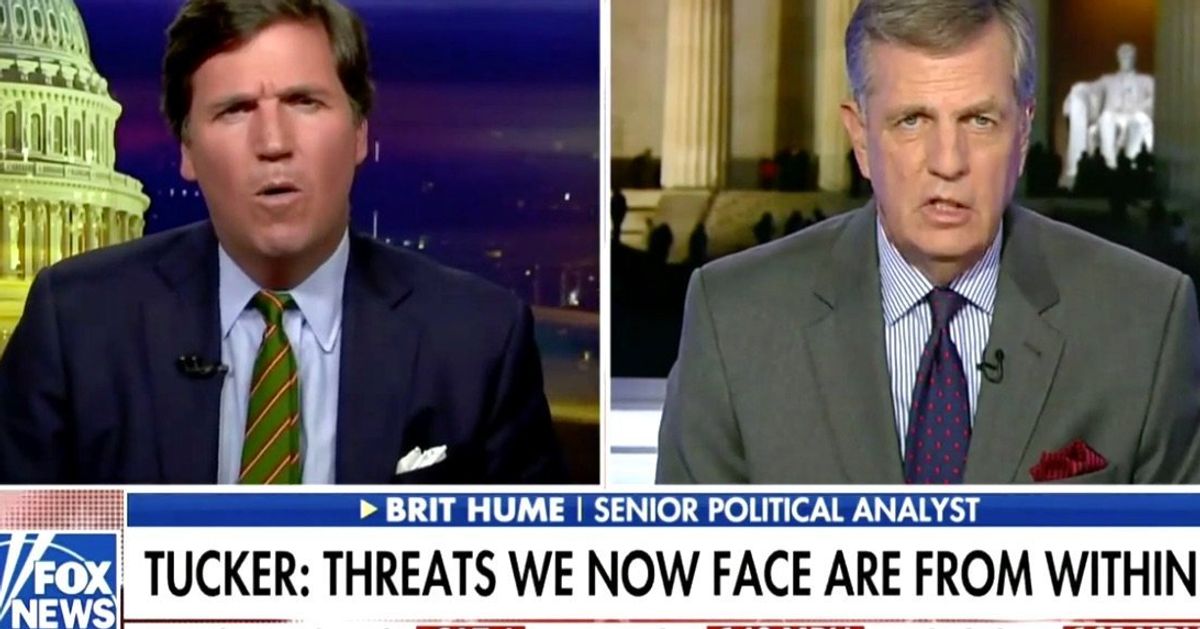 Tucker Carlson Gets Schooled By Brit Hume On His Own Show | HuffPost ...