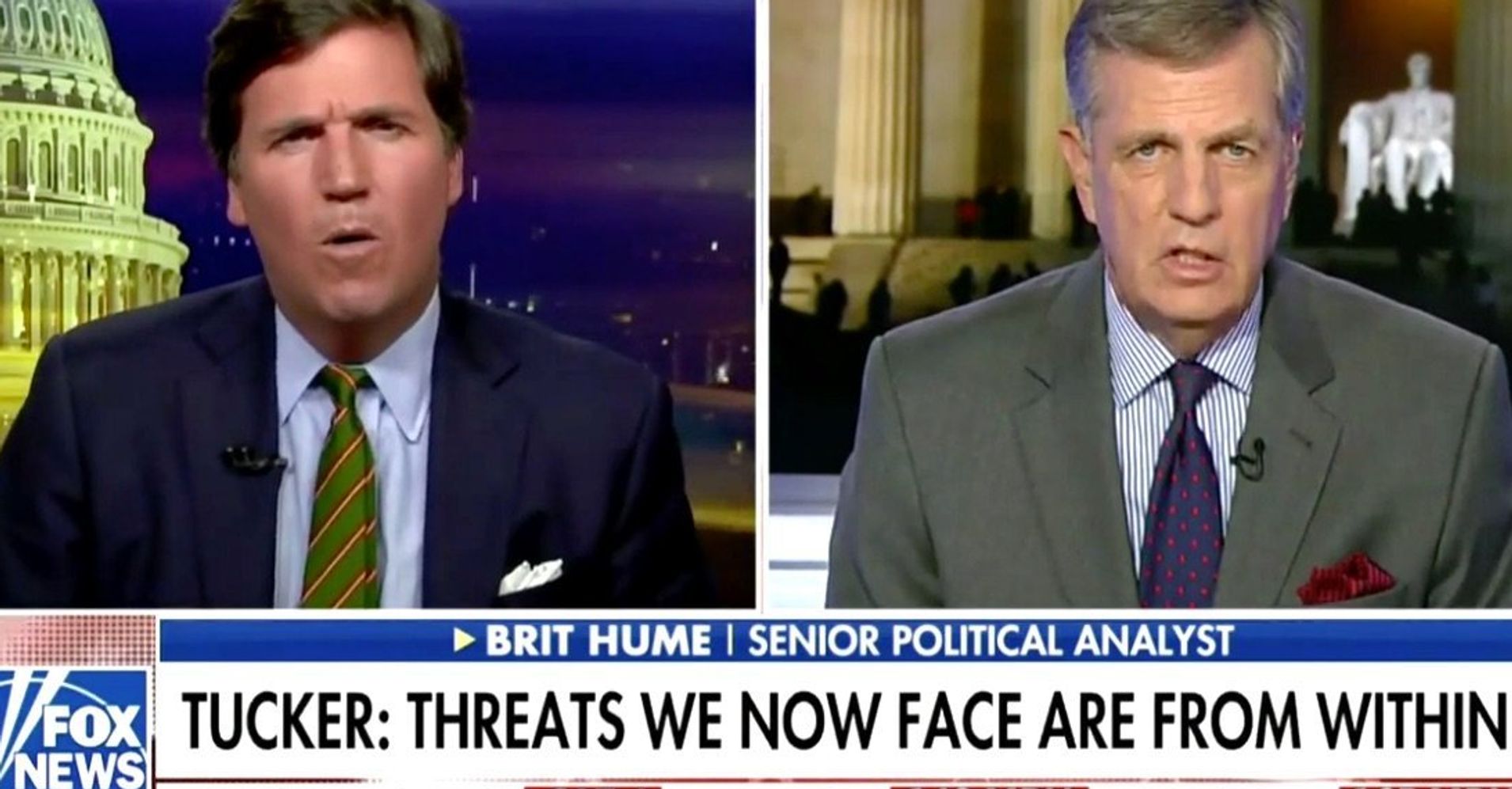 Tucker Carlson Gets Schooled By Brit Hume On His Own Show | HuffPost