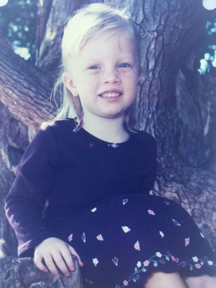 Sara Zelenak as a child.