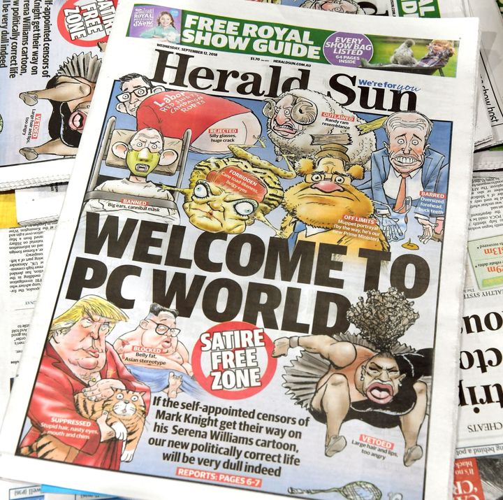 The Herald Sun responded to the uproar as Australians often respond to charges and evidence of racism: with denial and disdain for people who take offense “too easily.”