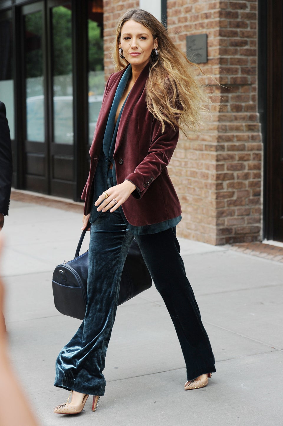 Blake Lively Can/t Stop Wearing This Rare Blue Denim Chanel Bag