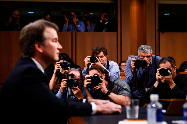 Judge Brett Kavanaugh faced a storm of Democrats' questions at his confirmation hearing in the Senate Judicia