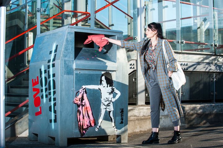 Bambi's bins will be placed in busy shopping areas.