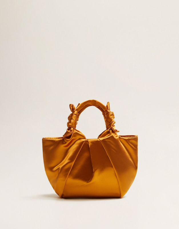 Knotted Satin Bag, &pound;49.99, Mango.&nbsp;