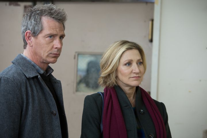 Ben Mendelsohn and Edie Falco in "The Land of Steady Habits."