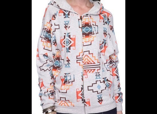 Native Print Hoodie: $15.99