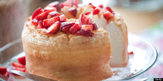 'Strawberry shortcake dessert, selective focus.'