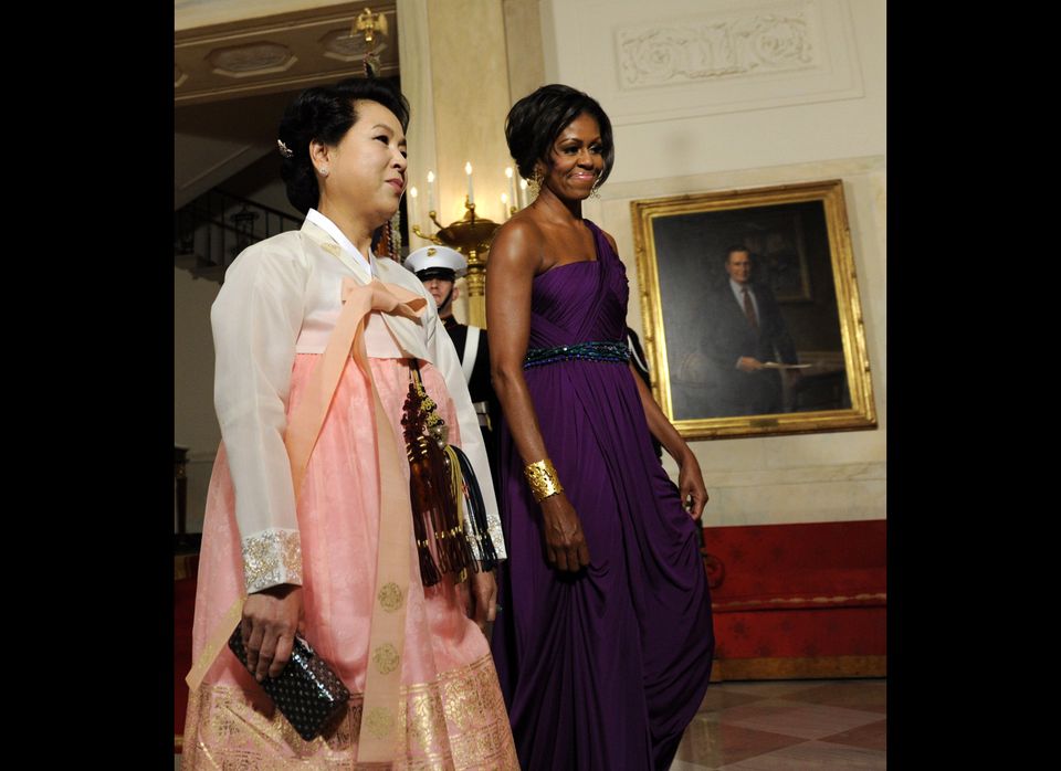 Michelle Obama, Kim Yoon-ok