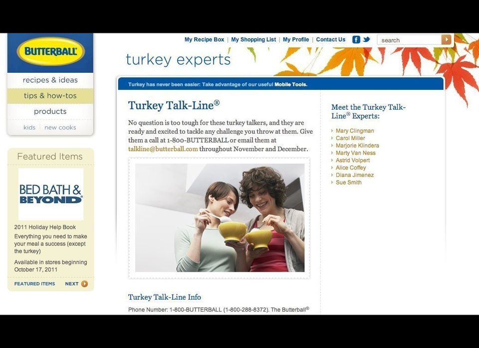 Butterball Turkey Talk-Line