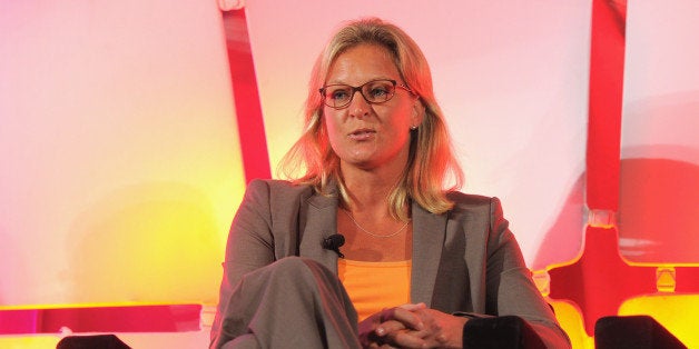 NEW YORK, NY - SEPTEMBER 10: Michelle Marciniak, Co-Founder & Co-CEO SHEEX, Inc., participates in a discussion during the 2012 WICT Leadership Conference at Hilton New York on September 10, 2012 in New York City. (Photo by Larry Busacca/Getty Images for Women in Cable Telecommunications)