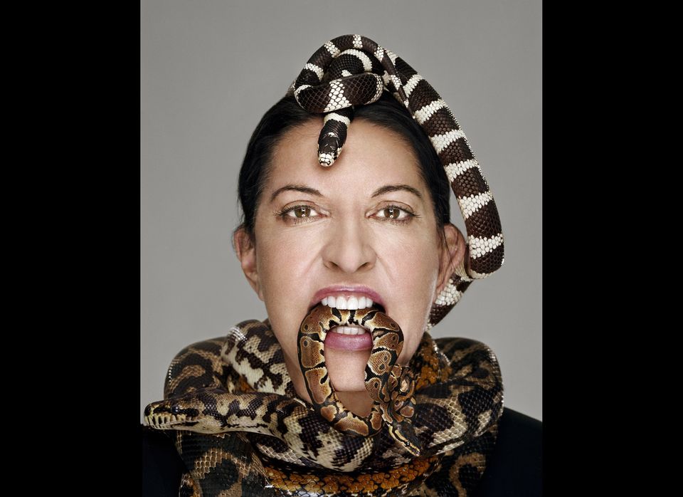 Marina Abramovic -- "I would prefer to die from a snake bite than in a truck accident."