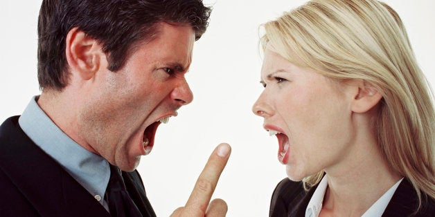 Man and woman arguing