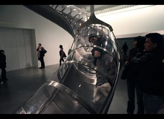 We Tried Miuccia Prada's Apocolyptic/Adrenaline-Inducing/Crazy-Fast Slide*  (VIDEO) | HuffPost Life