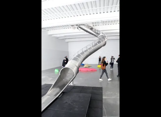 We Tried Miuccia Prada's Apocolyptic/Adrenaline-Inducing/Crazy-Fast Slide*  (VIDEO) | HuffPost Life