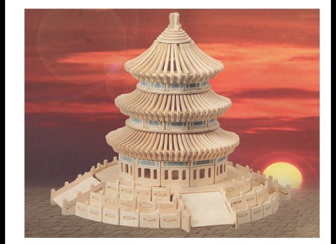3D Wooden "Temple Of Heaven" Puzzle, $15.75