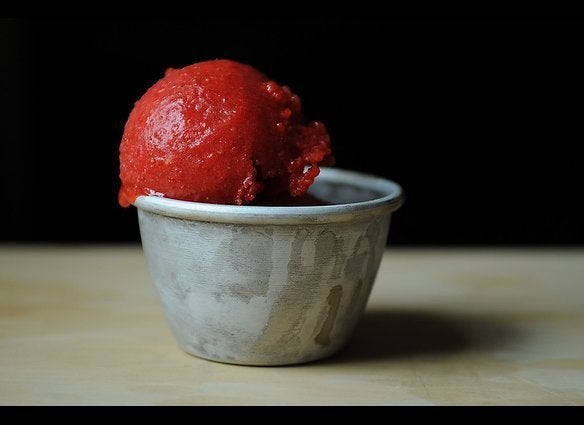 The River Cafe's Strawberry Sorbet