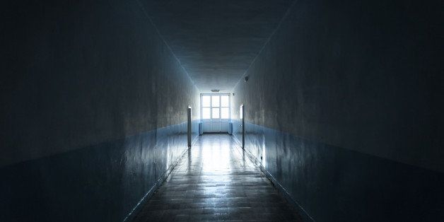 Long and Dark Hospital Hallway