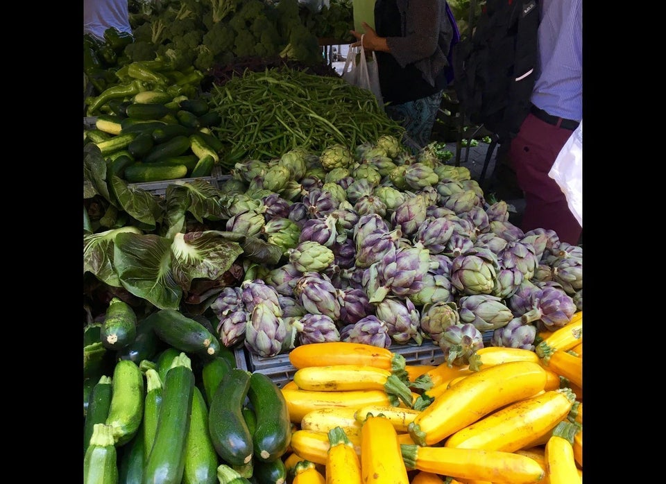 Our artichokes came from S&SO Farms (Dag Hammarskjold Greenmarket)