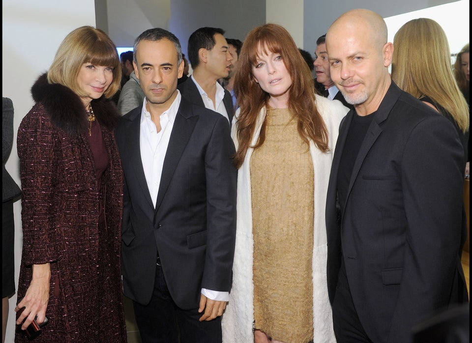 Anna Wintour, Francisco Costa, Julianne Moore & Italo Zucchelli