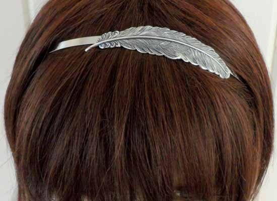 Steampunk Feather Headband From Bellamantra - $25