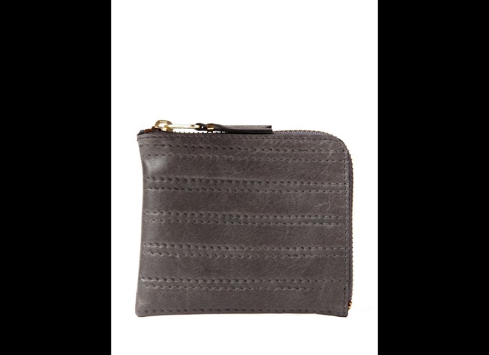 Comme Des Garcons Quilted Leather Coin-Cash Wallet, $90