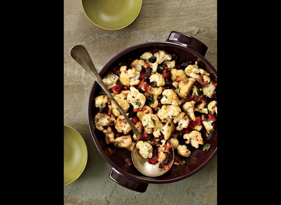 Pan-Roasted Cauliflower With Pine Nuts And Raisins