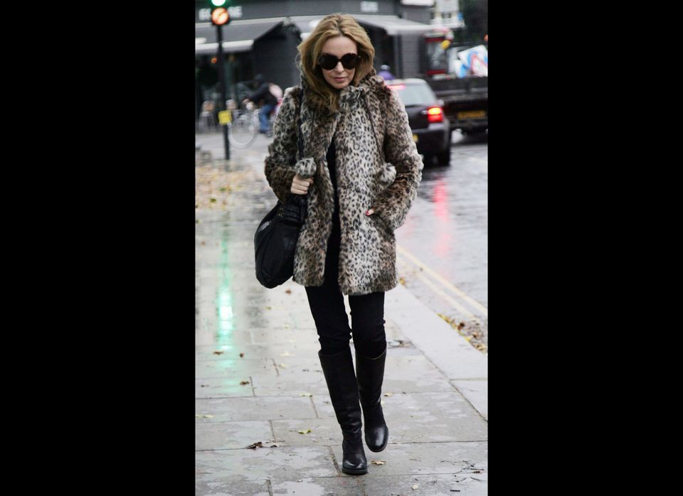 49 Celebrities Bundle Up In Chill Proof Outerwear Huffpost Life