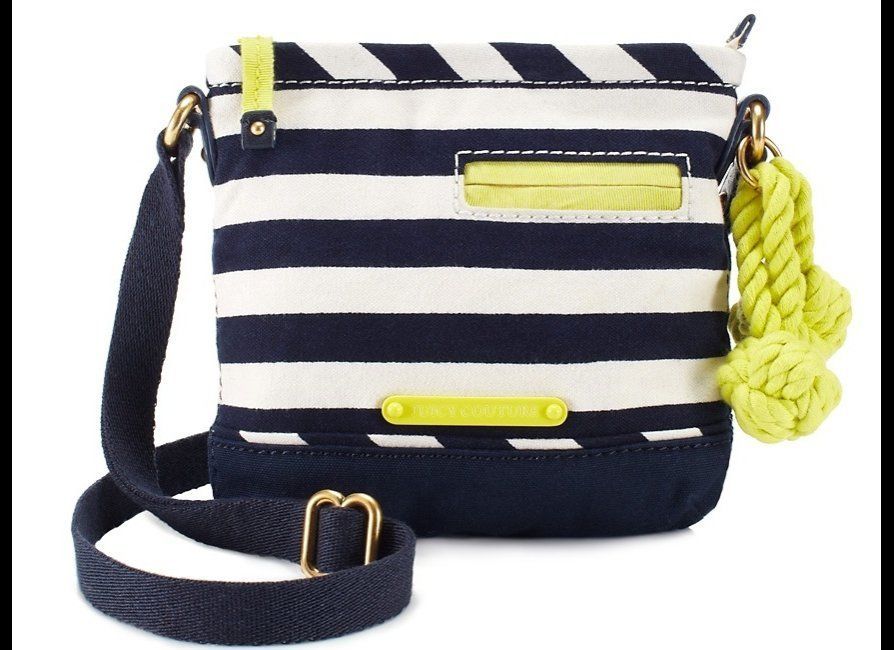 Juicy Couture Striped Canvas Cross Body Bag, $25 (Down From $68)