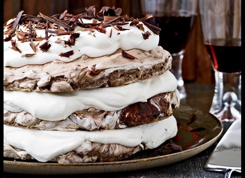 Hazelnut-And-Chocolate Meringue Cake