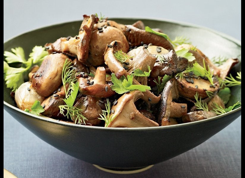 Roasted Mushrooms And Shallots With Fresh Herbs