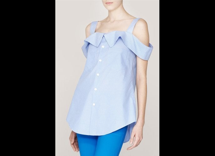 Shoulder striped top, $250