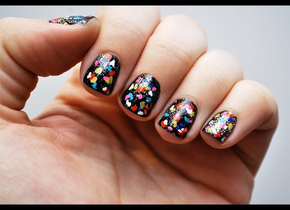 Diy Nail Art Camouflage Inspired Manicure Photo Huffpost Life Diy Nail Art