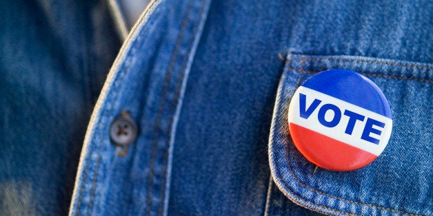 Closeup of Vote Pin