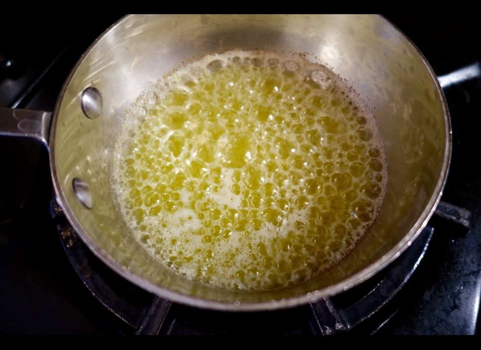 The bubbles mean that water is boiling away
