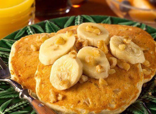 Banana Walnut Pancakes