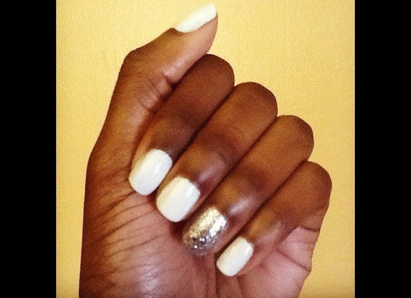 Dolce And Gabbana True White and OPI Crown Me Already