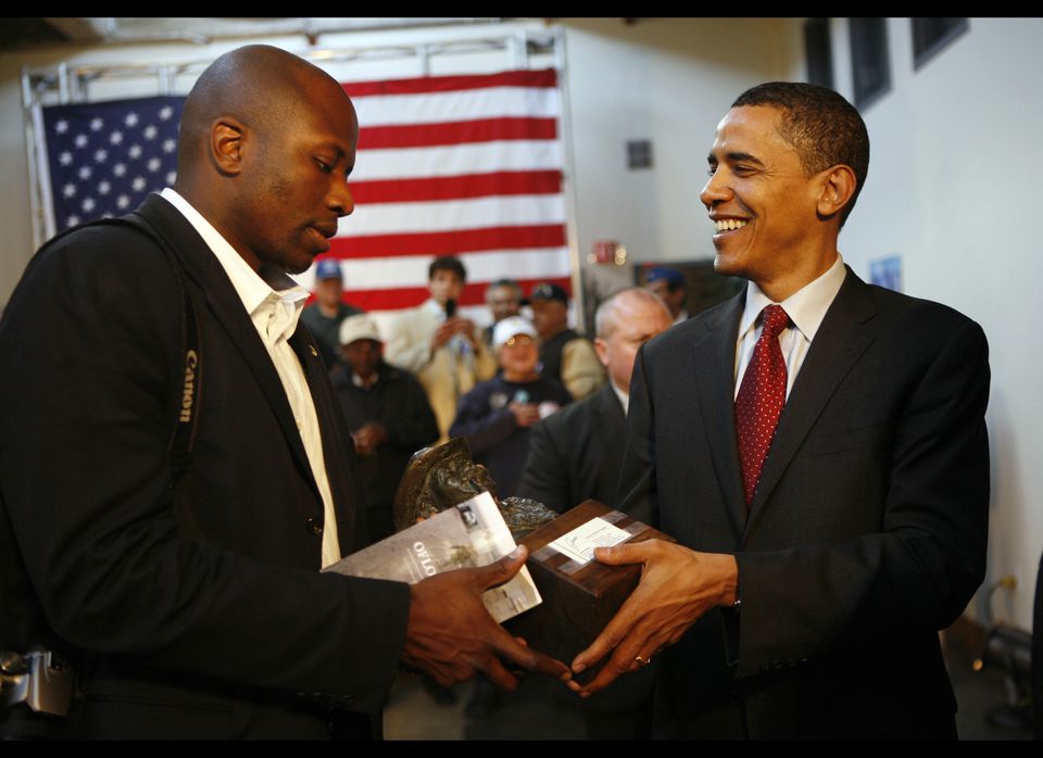 March 2008 with President Obama in San Antonio