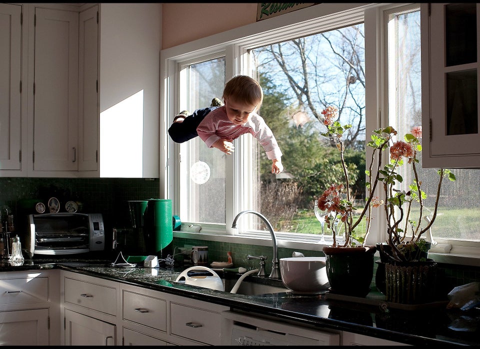 Mother Makes Her Baby Fly