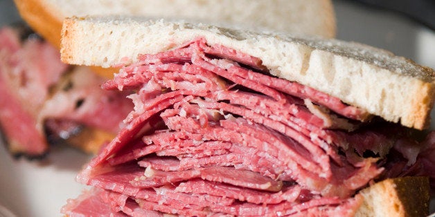 pastrami sandwich rye bread