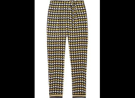 Easton Pearson Syriam Flag-Print Silk-Crepe Pants, $595