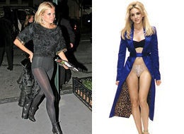 Celebrities Wearing Underwear as Outerwear