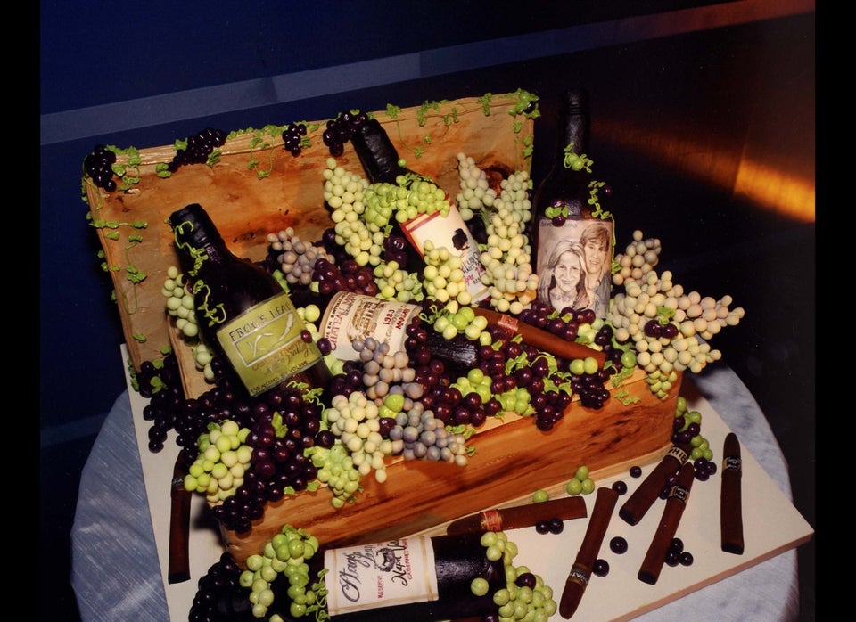 Wine Crate Groom's Cake