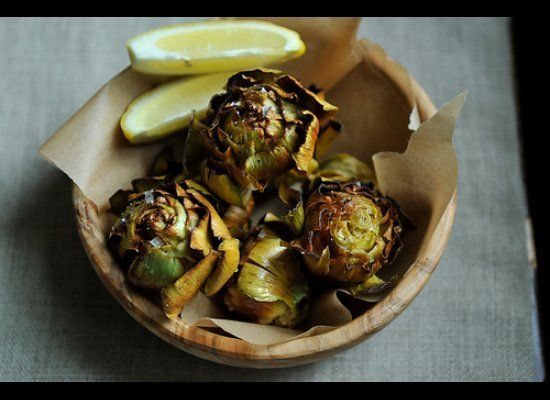 Baby Artichokes Fried In Olive Oil