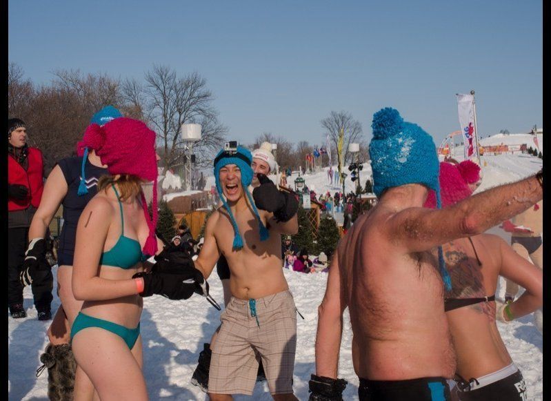 Get Topless at the Quebec Winter Carnival