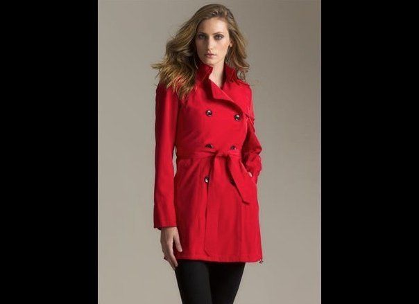 Vince Camuto Coated Double Breasted Trench Coat, $99