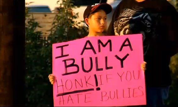 "I Am A Bully. Honk! If You Hate Bullies"